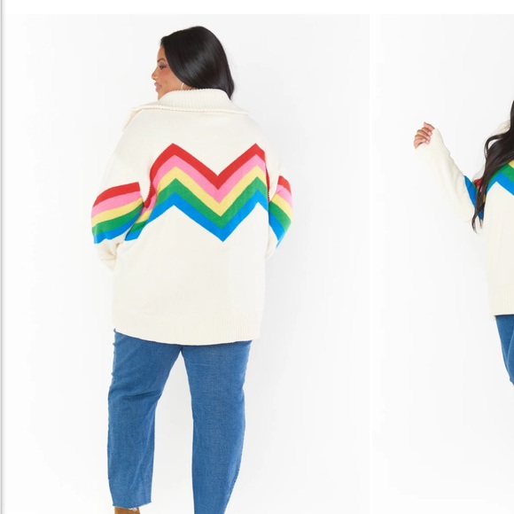 Show Me Your Mumu Weston rainbow sweater plus - Picture 10 of 10